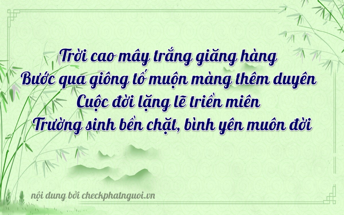 Bài thơ ý nghĩa cho <b>biển số 15K-51820</b> tại website checkphatnguoi.vn