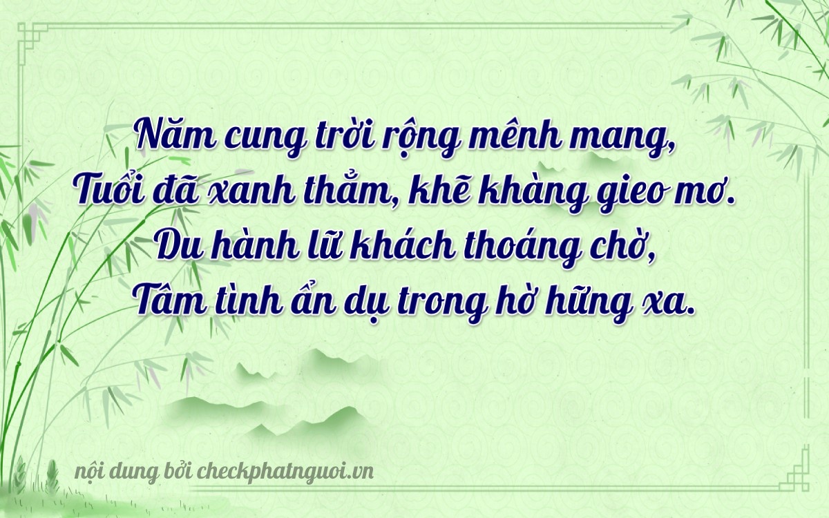 Bài thơ ý nghĩa cho <b>biển số 15K-53348</b> tại website checkphatnguoi.vn