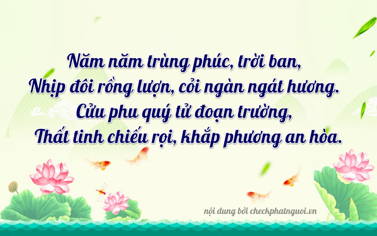 Bài thơ ý nghĩa cho <b>biển số 15K-54297</b> tại website checkphatnguoi.vn