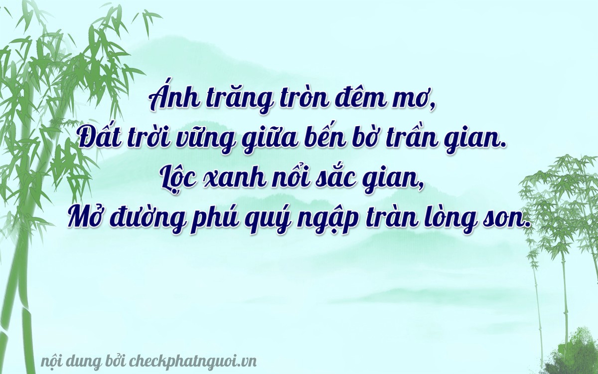 Bài thơ ý nghĩa cho <b>biển số 15K-60000</b> tại website checkphatnguoi.vn