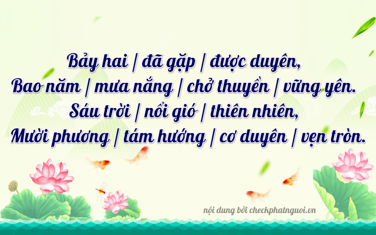 Bài thơ ý nghĩa cho <b>biển số 15K-76217</b> tại website checkphatnguoi.vn