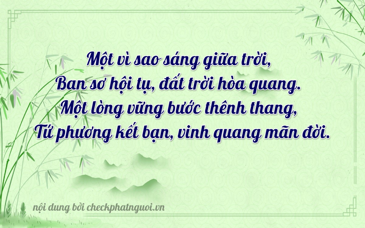 Bài thơ ý nghĩa cho <b>biển số 15L1-11114</b> tại website checkphatnguoi.vn