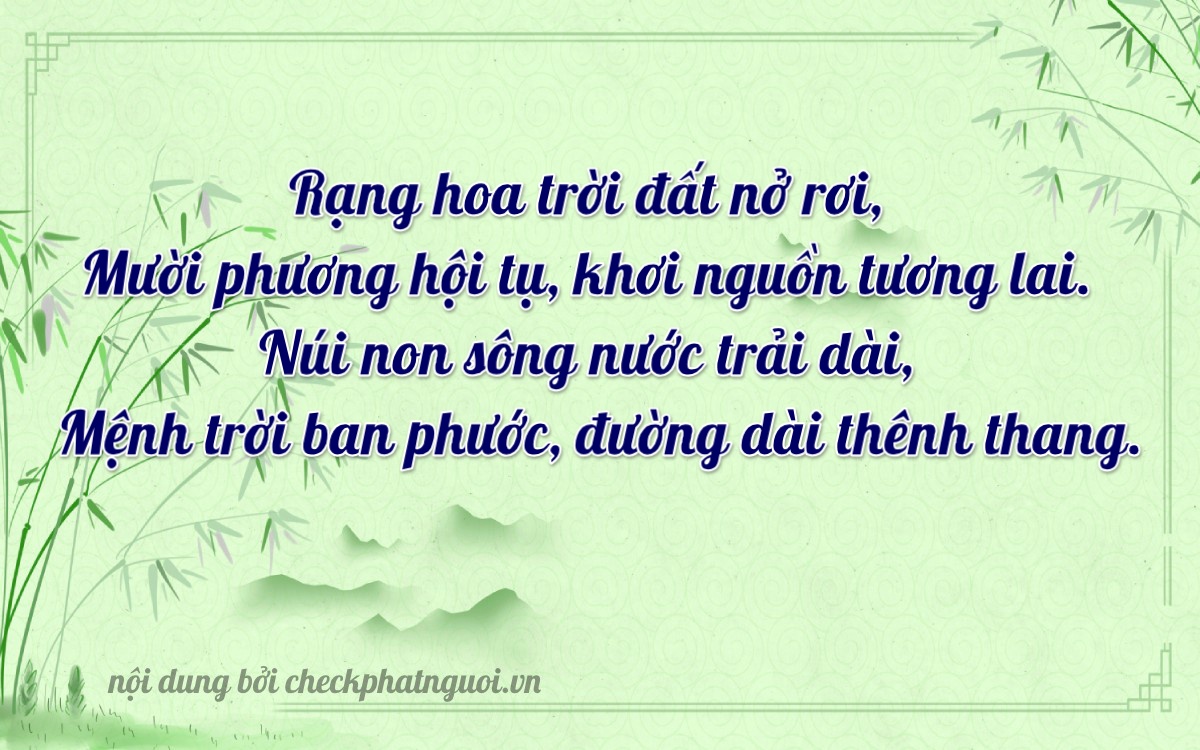 Bài thơ ý nghĩa cho <b>biển số 15LD-01610</b> tại website checkphatnguoi.vn