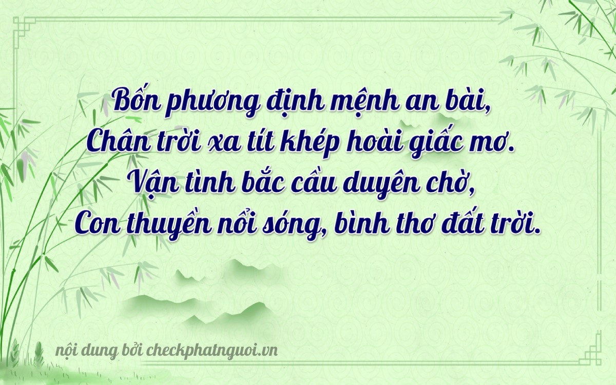 Bài thơ ý nghĩa cho <b>biển số 15M-94225</b> tại website checkphatnguoi.vn