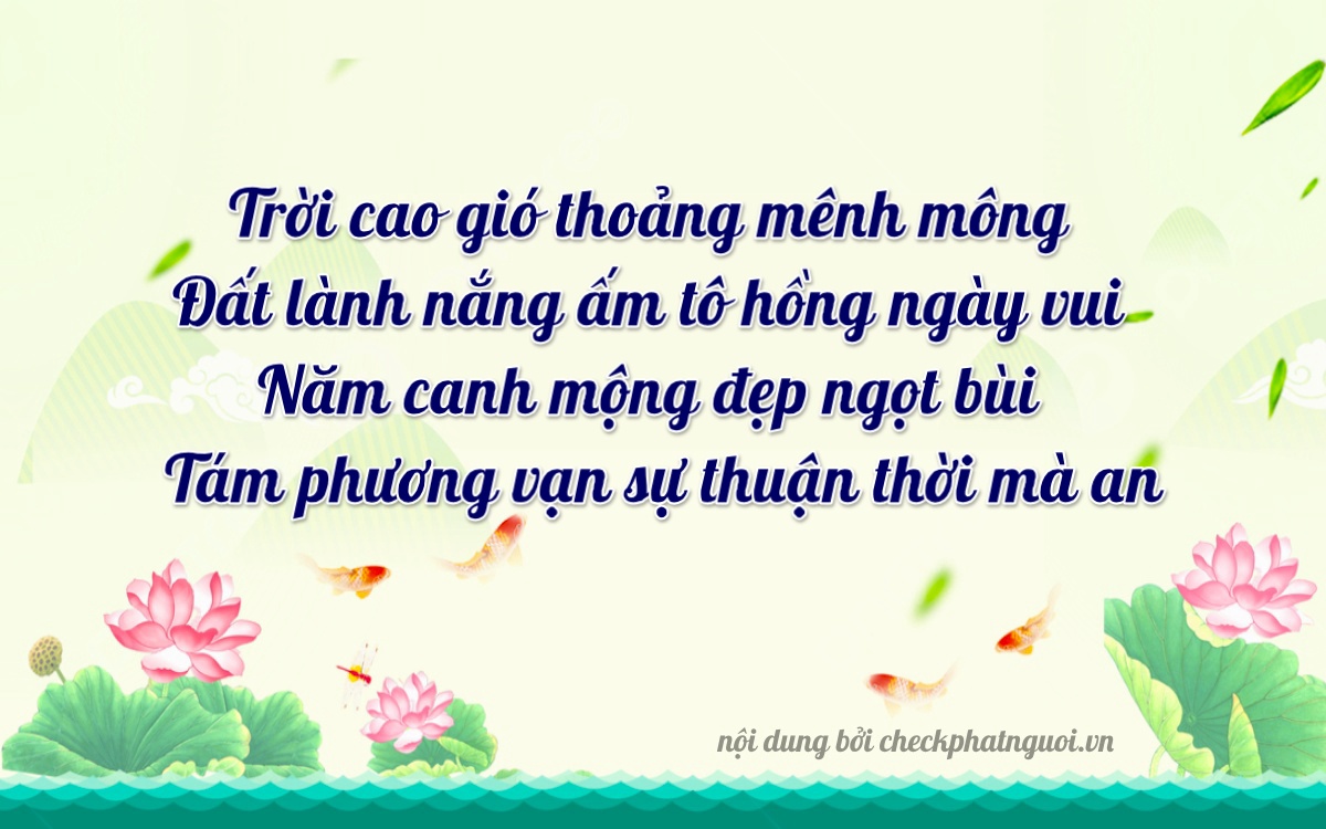 Bài thơ ý nghĩa cho <b>biển số 15MD-56785</b> tại website checkphatnguoi.vn