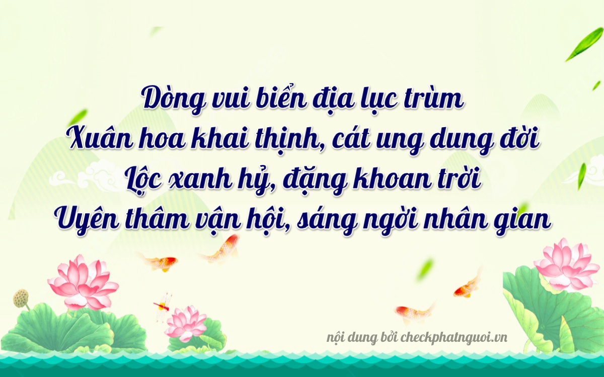 Bài thơ ý nghĩa cho <b>biển số 15N1-15445</b> tại website checkphatnguoi.vn