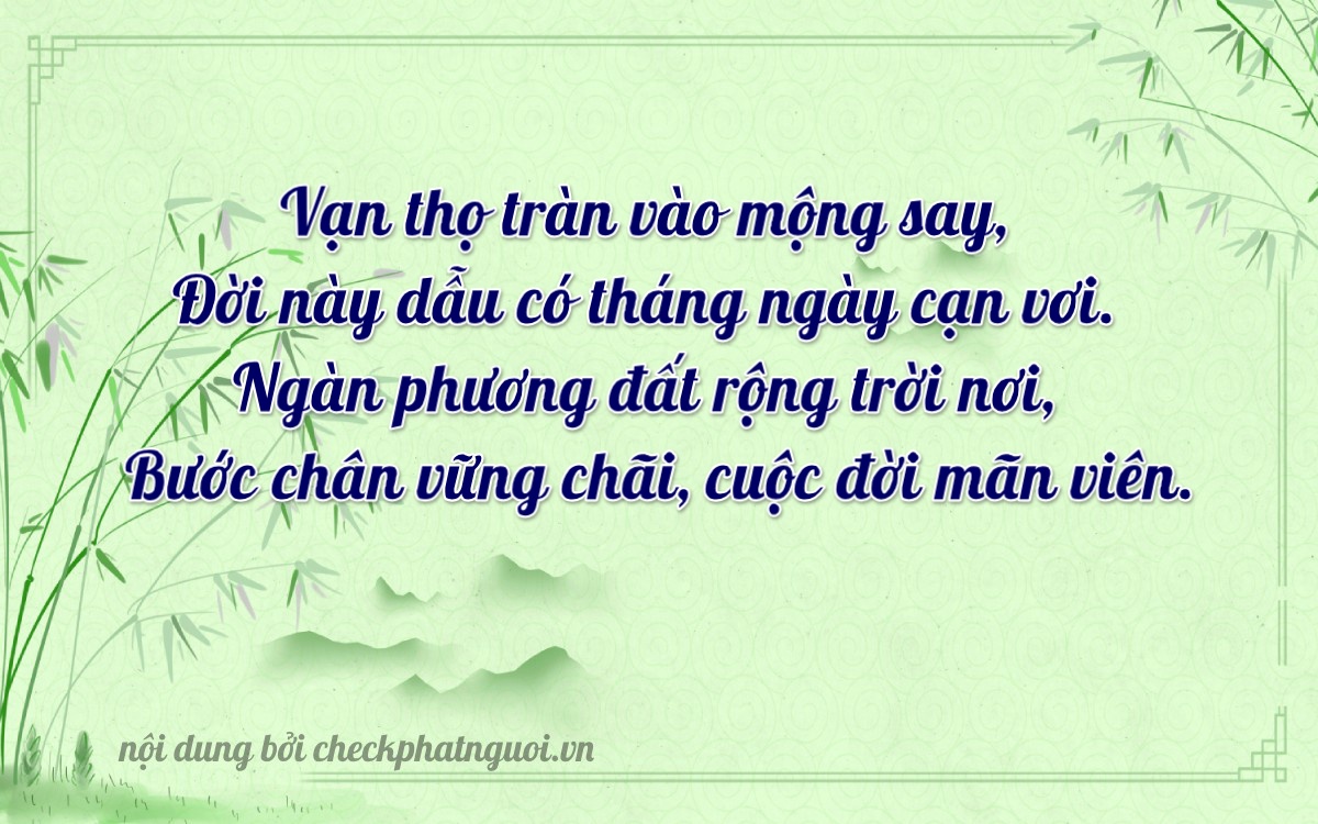 Bài thơ ý nghĩa cho <b>biển số 15N1-24874</b> tại website checkphatnguoi.vn