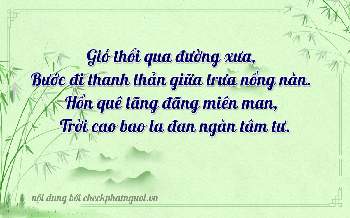 Bài thơ ý nghĩa cho <b>biển số 15P1-02650</b> tại website checkphatnguoi.vn