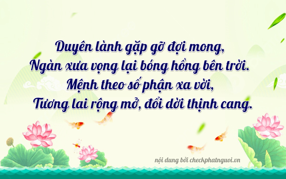 Bài thơ ý nghĩa cho <b>biển số 15R-03442</b> tại website checkphatnguoi.vn