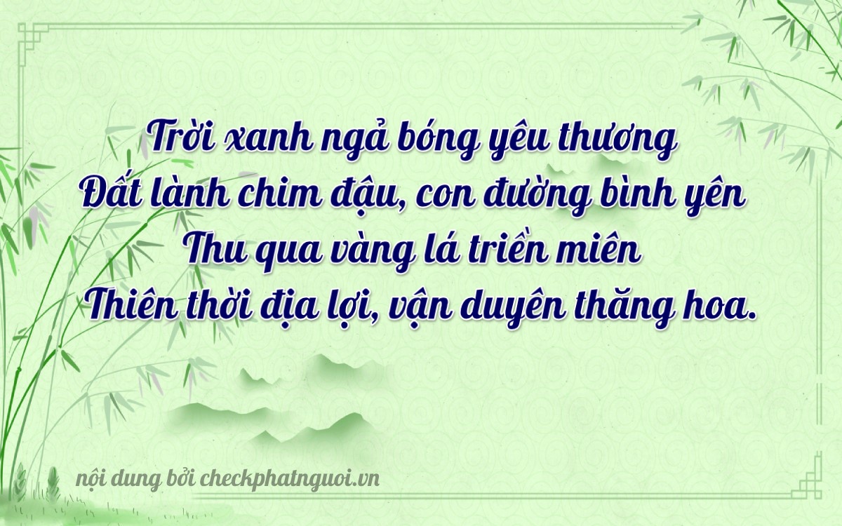 Bài thơ ý nghĩa cho <b>biển số 15R1-03588</b> tại website checkphatnguoi.vn