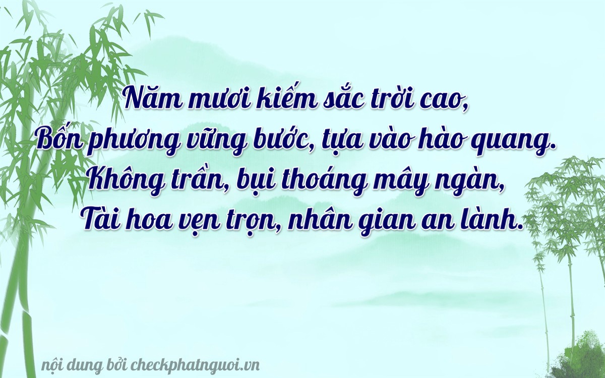 Bài thơ ý nghĩa cho <b>biển số 15S-54094</b> tại website checkphatnguoi.vn