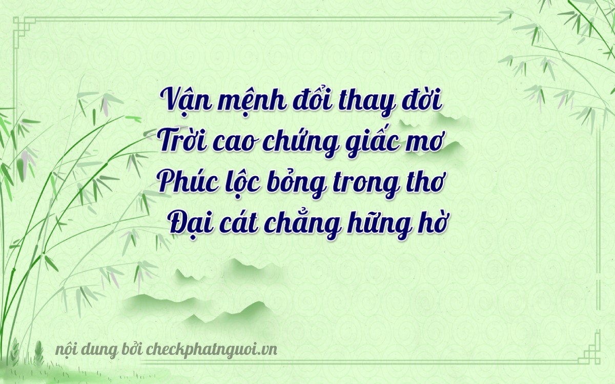 Bài thơ ý nghĩa cho <b>biển số 16781</b> tại website checkphatnguoi.vn