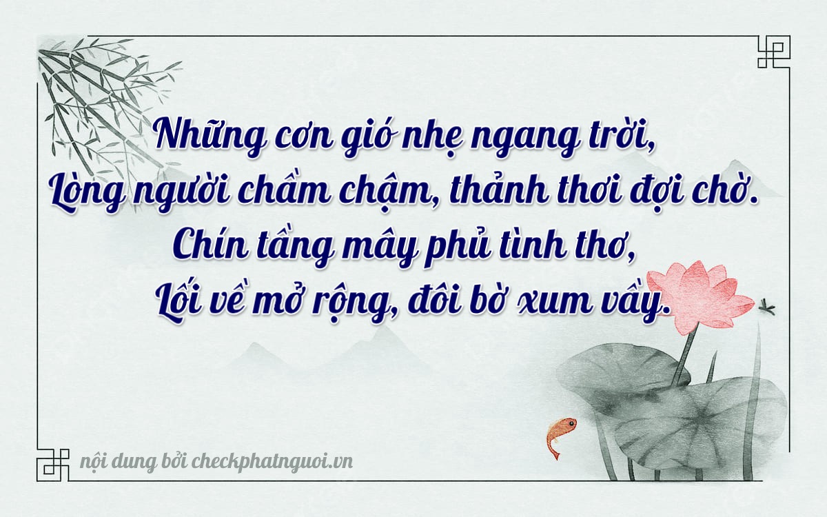 Bài thơ ý nghĩa cho <b>biển số 16959</b> tại website checkphatnguoi.vn