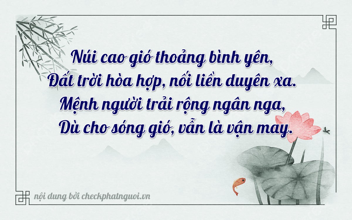 Bài thơ ý nghĩa cho <b>biển số 16A-64211</b> tại website checkphatnguoi.vn