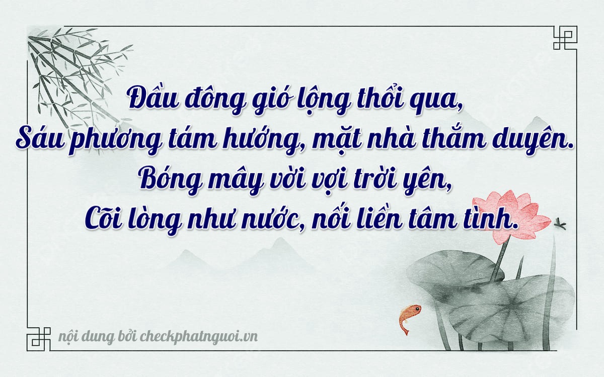 Bài thơ ý nghĩa cho <b>biển số 16H-16462</b> tại website checkphatnguoi.vn