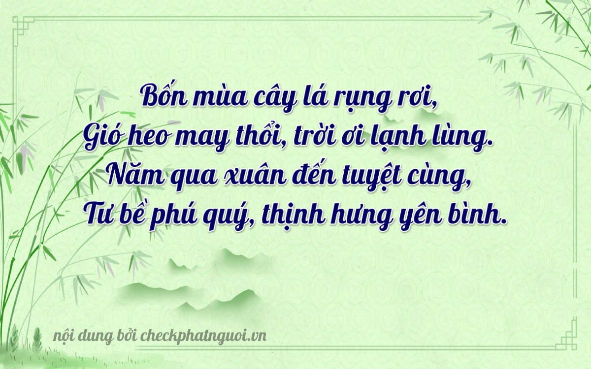 Bài thơ ý nghĩa cho <b>biển số 16H-45294</b> tại website checkphatnguoi.vn