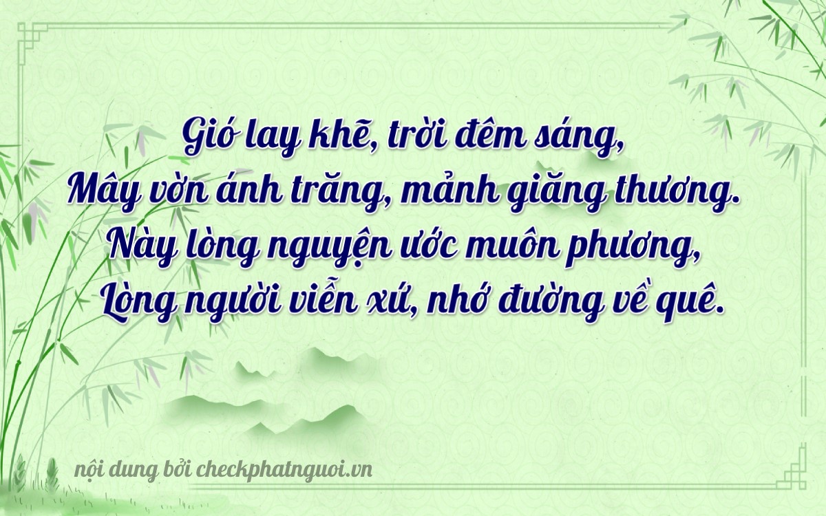 Bài thơ ý nghĩa cho <b>biển số 16M-0182</b> tại website checkphatnguoi.vn