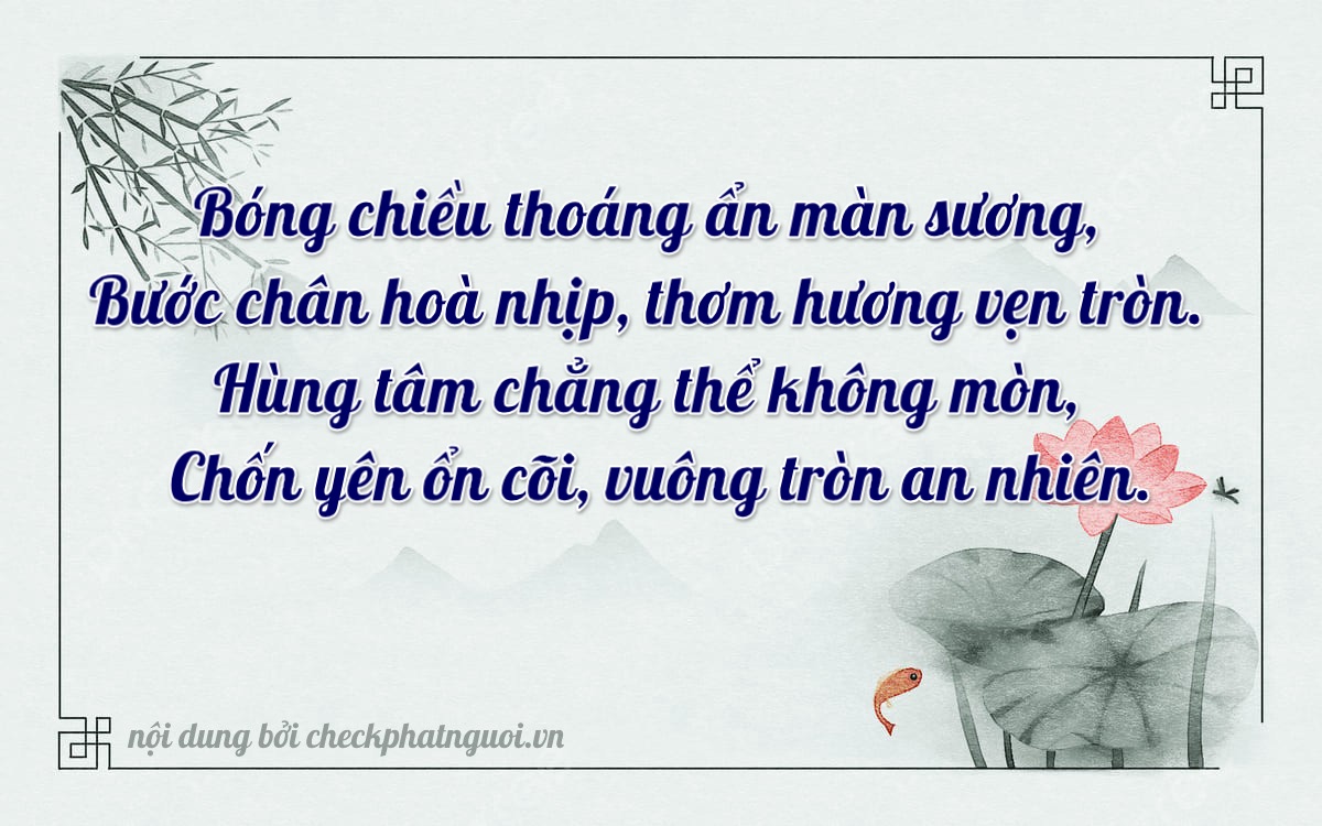 Bài thơ ý nghĩa cho <b>biển số 16N-1227</b> tại website checkphatnguoi.vn