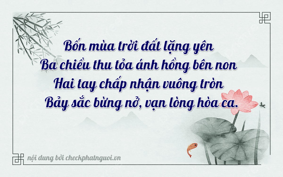 Bài thơ ý nghĩa cho <b>biển số 16N-4327</b> tại website checkphatnguoi.vn