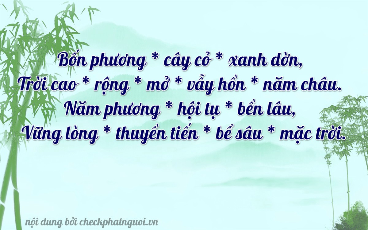 Bài thơ ý nghĩa cho <b>biển số 16N-45777</b> tại website checkphatnguoi.vn