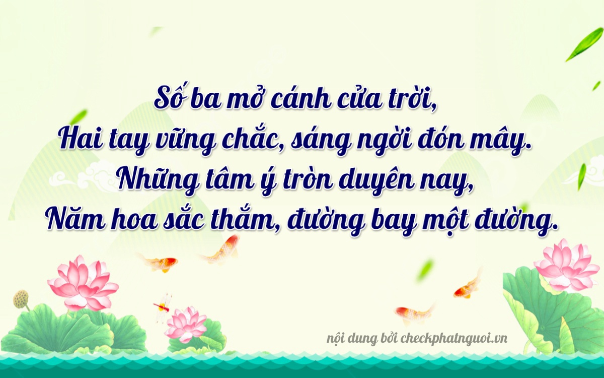 Bài thơ ý nghĩa cho <b>biển số 16P-32135</b> tại website checkphatnguoi.vn