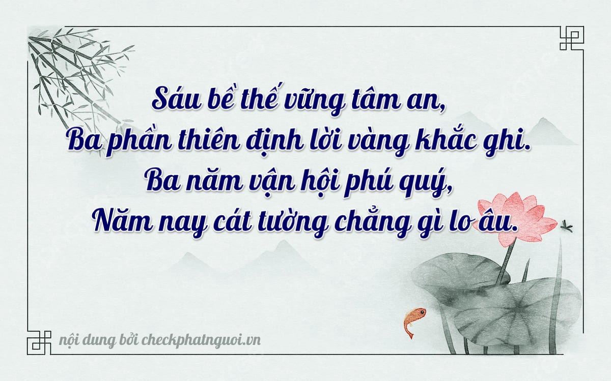 Bài thơ ý nghĩa cho <b>biển số 16R-6335</b> tại website checkphatnguoi.vn