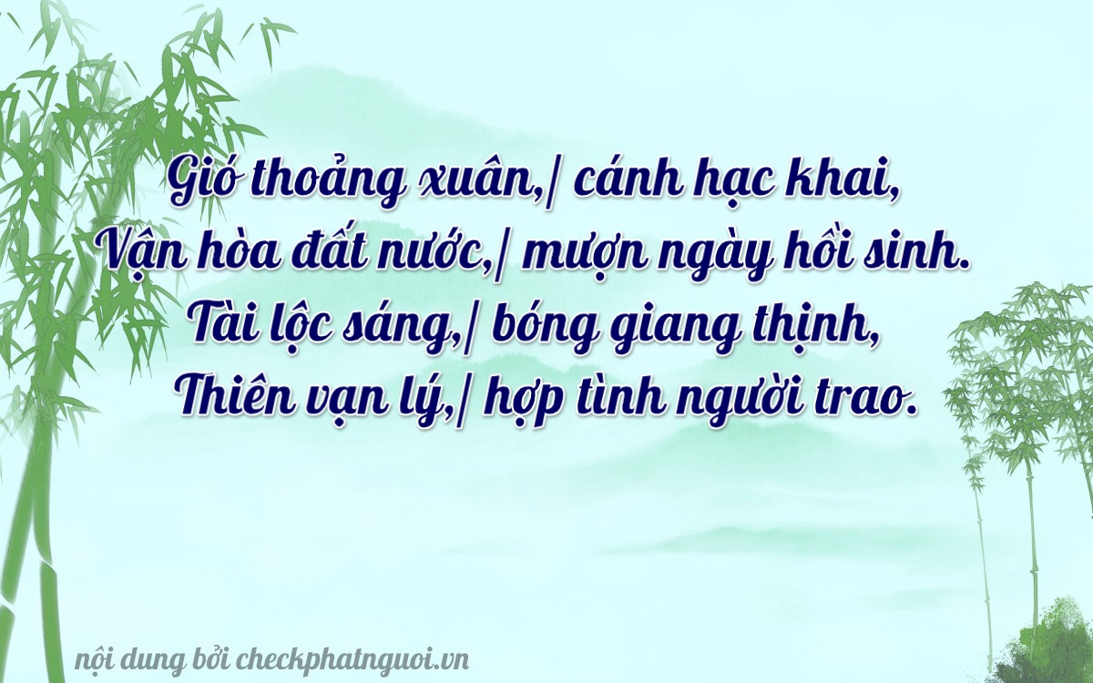 Bài thơ ý nghĩa cho <b>biển số 16R-84922</b> tại website checkphatnguoi.vn