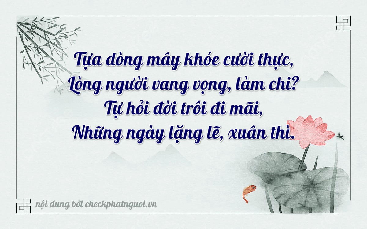Bài thơ ý nghĩa cho <b>biển số 16R-86335</b> tại website checkphatnguoi.vn