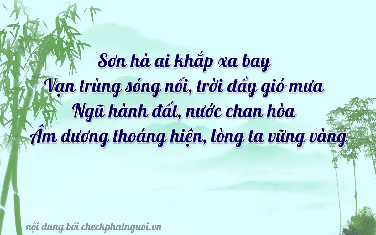 Bài thơ ý nghĩa cho <b>biển số 17065</b> tại website checkphatnguoi.vn