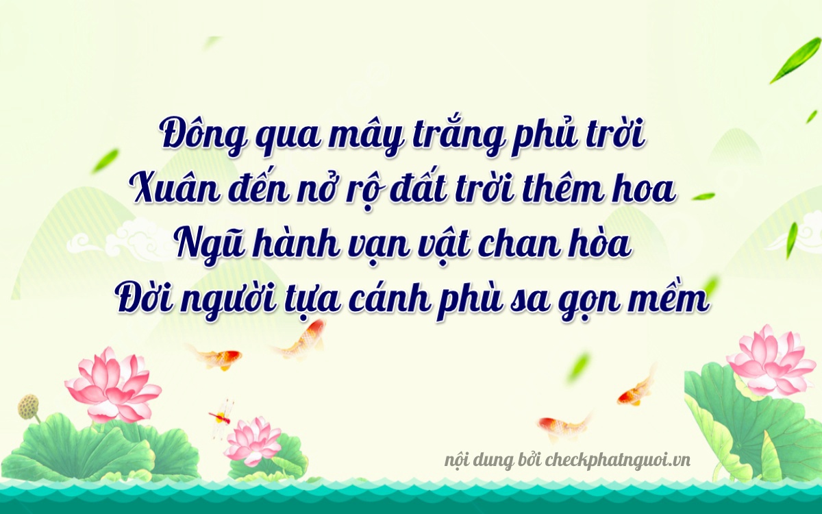 Bài thơ ý nghĩa cho <b>biển số 17117</b> tại website checkphatnguoi.vn