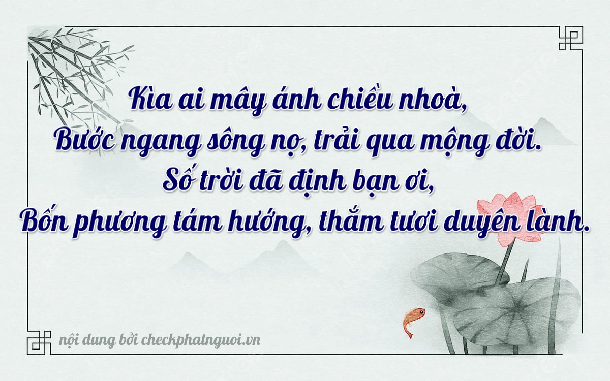 Bài thơ ý nghĩa cho <b>biển số 17904</b> tại website checkphatnguoi.vn