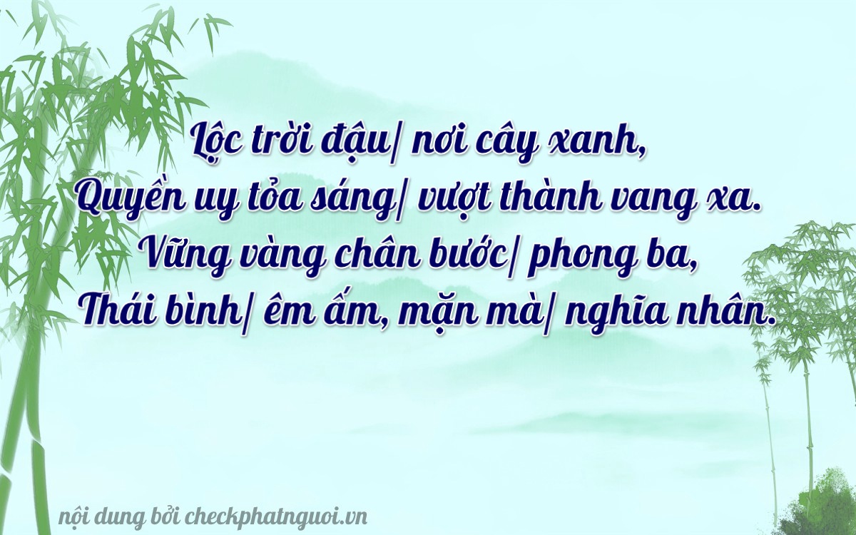 Bài thơ ý nghĩa cho <b>biển số 17971</b> tại website checkphatnguoi.vn