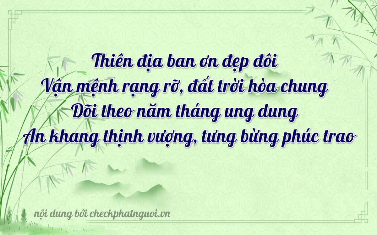 Bài thơ ý nghĩa cho <b>biển số 17A-01245</b> tại website checkphatnguoi.vn