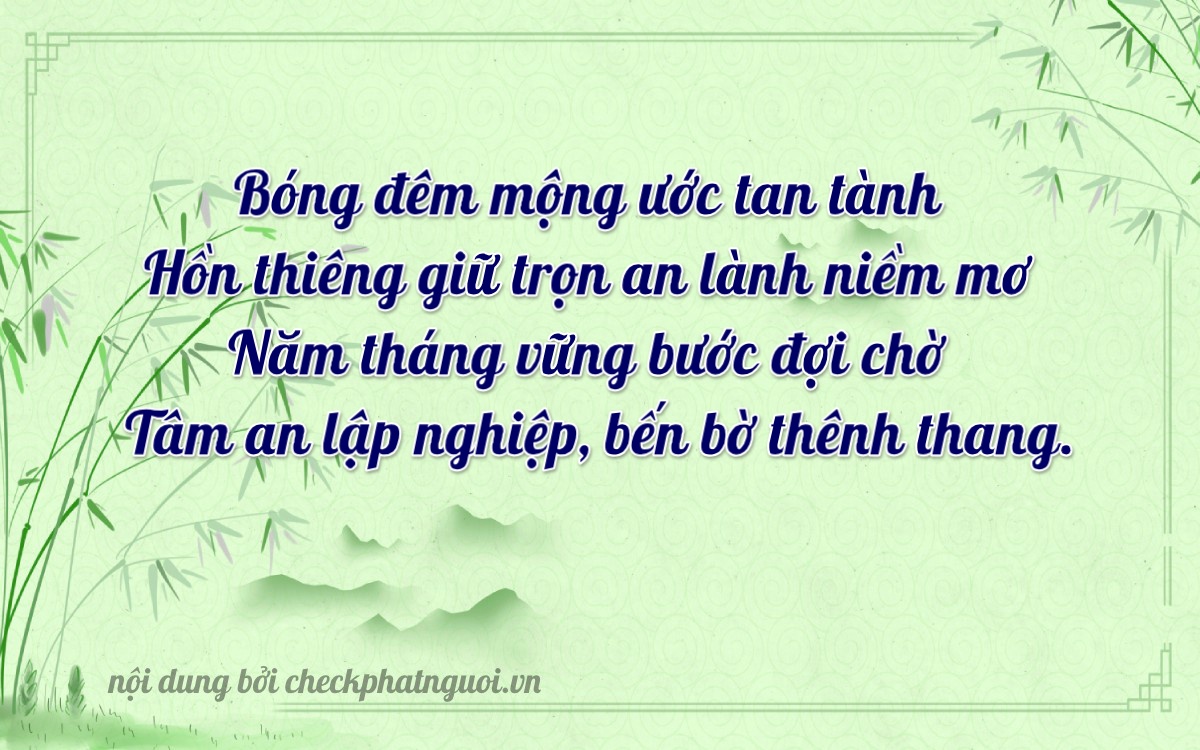 Bài thơ ý nghĩa cho <b>biển số 17A-02515</b> tại website checkphatnguoi.vn