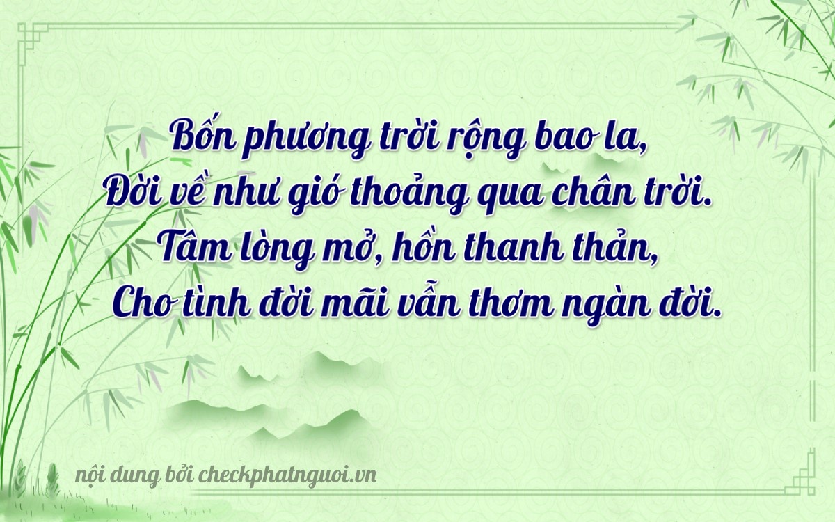 Bài thơ ý nghĩa cho <b>biển số 17A-04730</b> tại website checkphatnguoi.vn