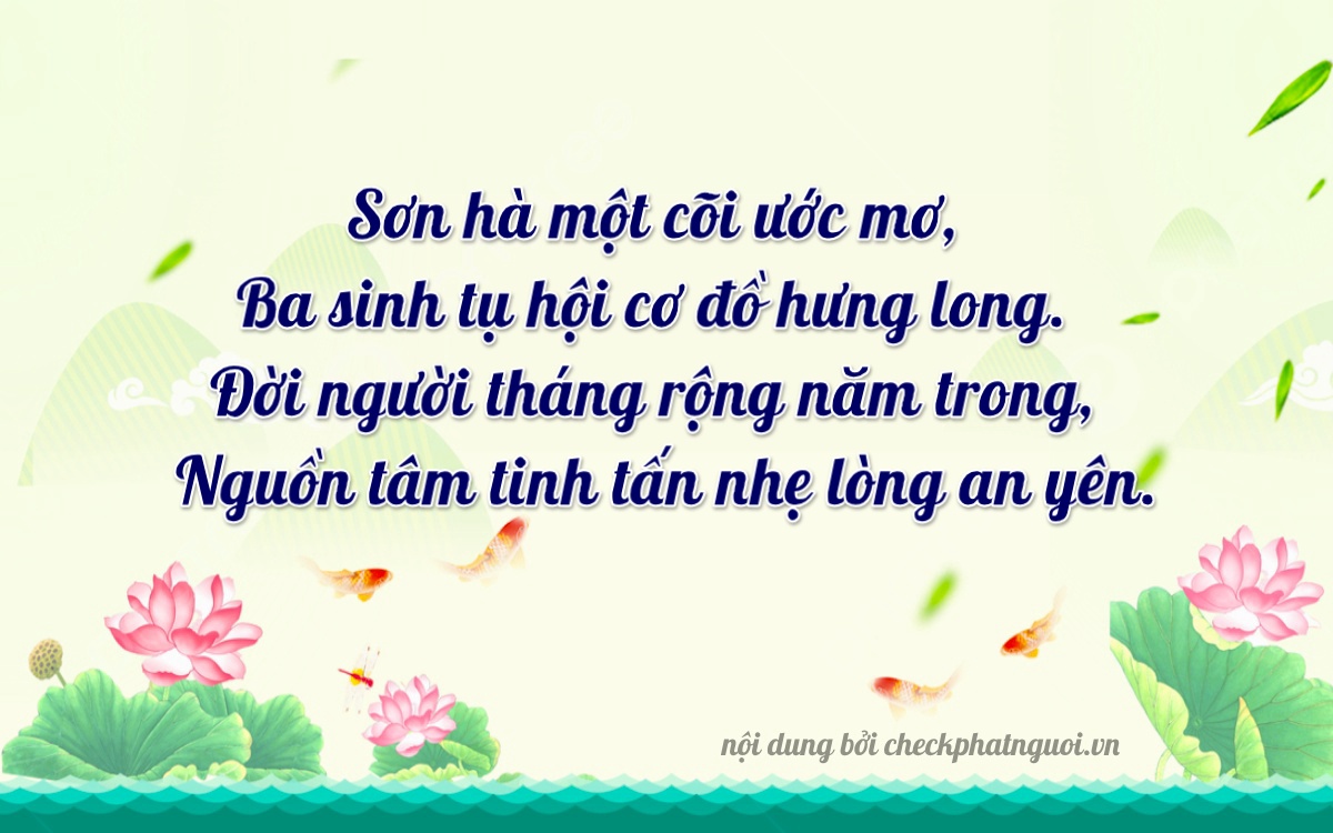 Bài thơ ý nghĩa cho <b>biển số 17A-05682</b> tại website checkphatnguoi.vn