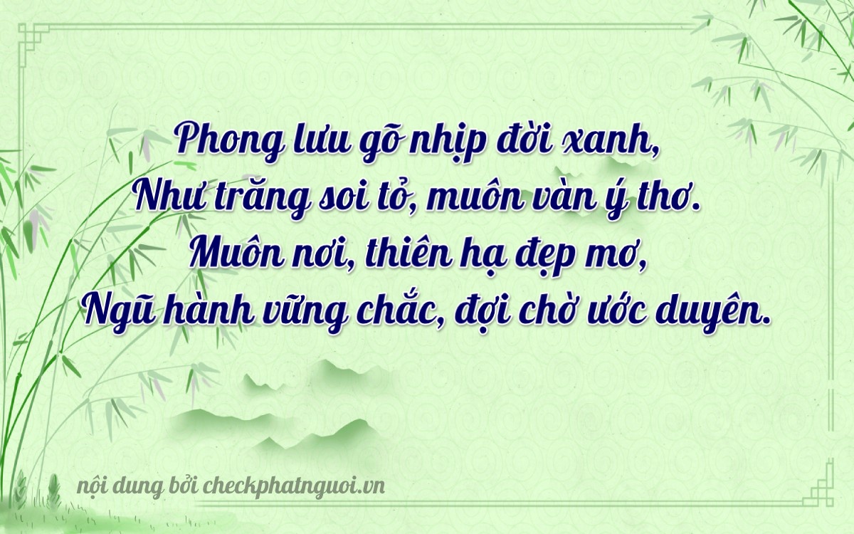 Bài thơ ý nghĩa cho <b>biển số 17A-06558</b> tại website checkphatnguoi.vn