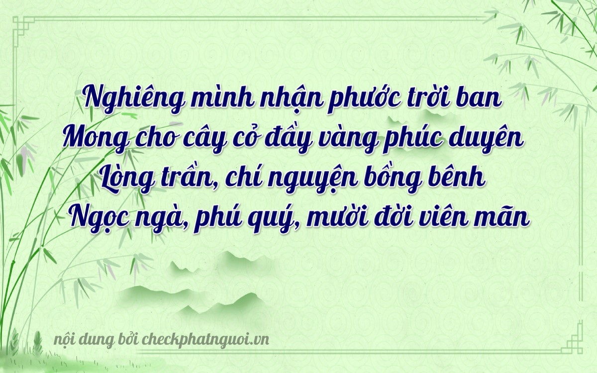 Bài thơ ý nghĩa cho <b>biển số 17A-06867</b> tại website checkphatnguoi.vn