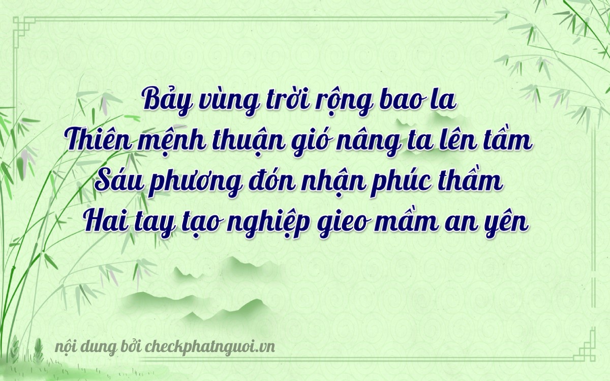 Bài thơ ý nghĩa cho <b>biển số 17A-07362</b> tại website checkphatnguoi.vn