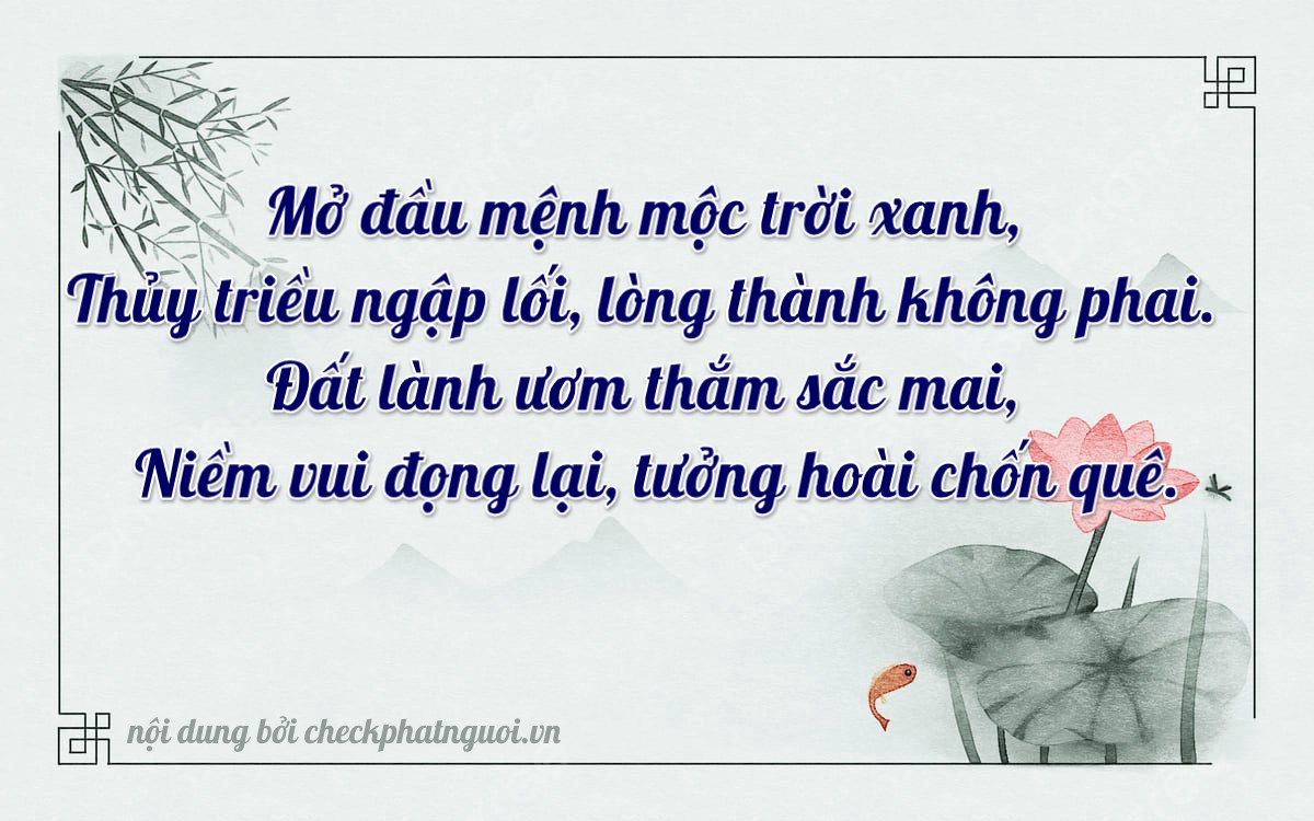 Bài thơ ý nghĩa cho <b>biển số 17A-09301</b> tại website checkphatnguoi.vn