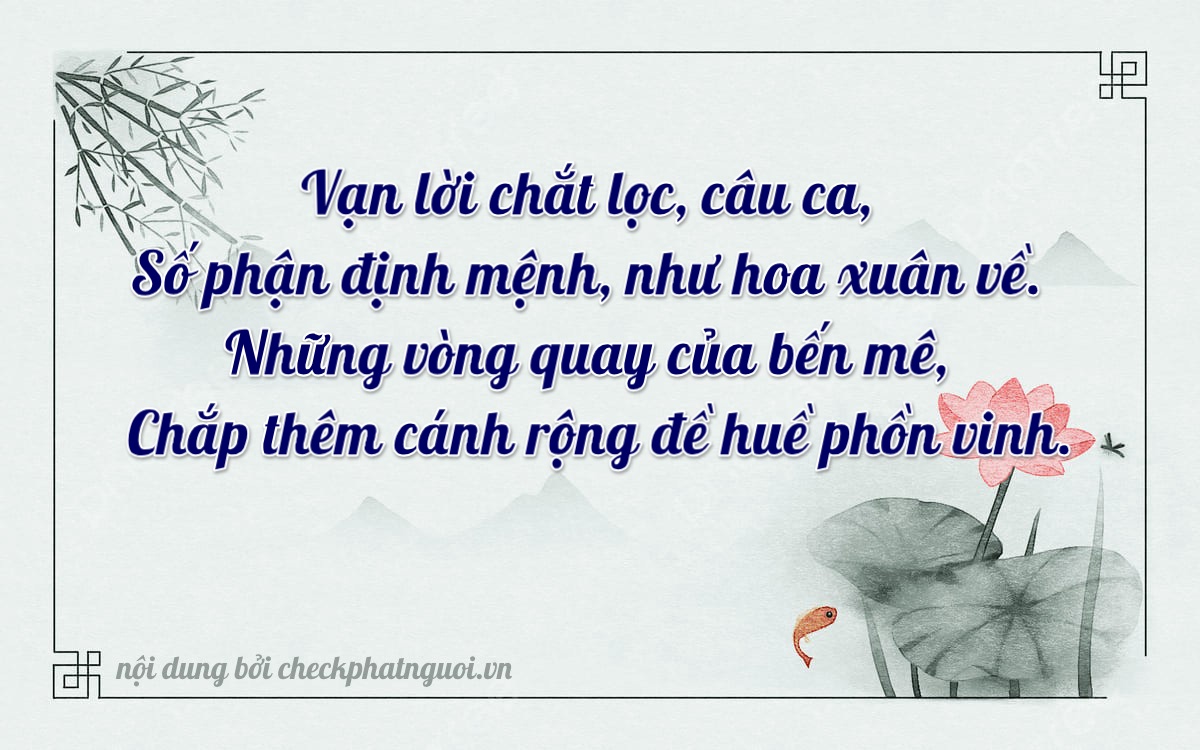 Bài thơ ý nghĩa cho <b>biển số 17A1-01889</b> tại website checkphatnguoi.vn