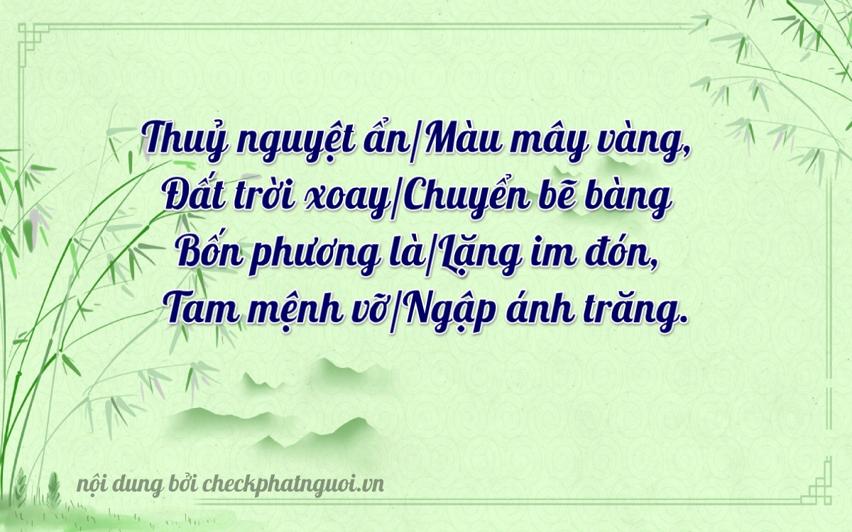 Bài thơ ý nghĩa cho <b>biển số 17A-12830</b> tại website checkphatnguoi.vn