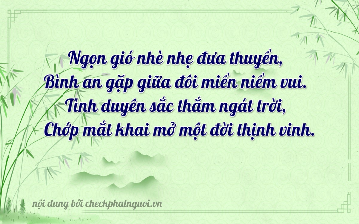 Bài thơ ý nghĩa cho <b>biển số 17A-13129</b> tại website checkphatnguoi.vn