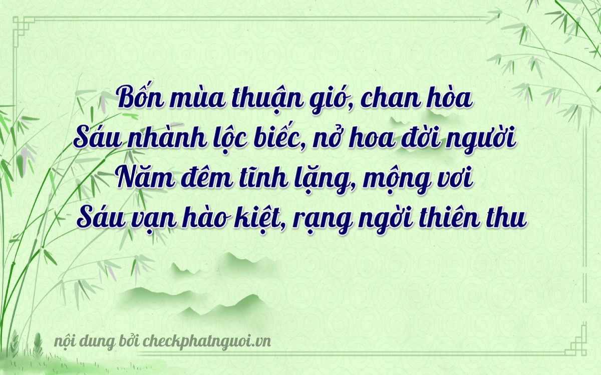 Bài thơ ý nghĩa cho <b>biển số 17A-14656</b> tại website checkphatnguoi.vn