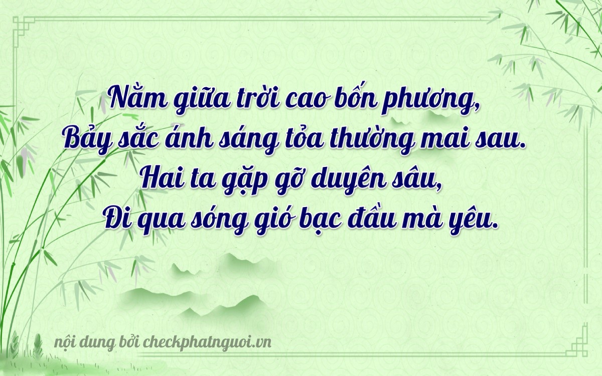 Bài thơ ý nghĩa cho <b>biển số 17A-14720</b> tại website checkphatnguoi.vn