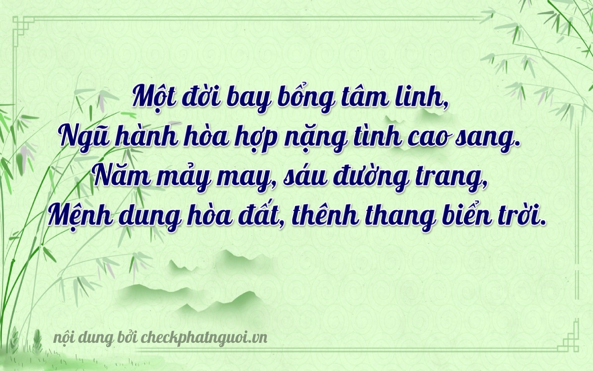 Bài thơ ý nghĩa cho <b>biển số 17A-15176</b> tại website checkphatnguoi.vn