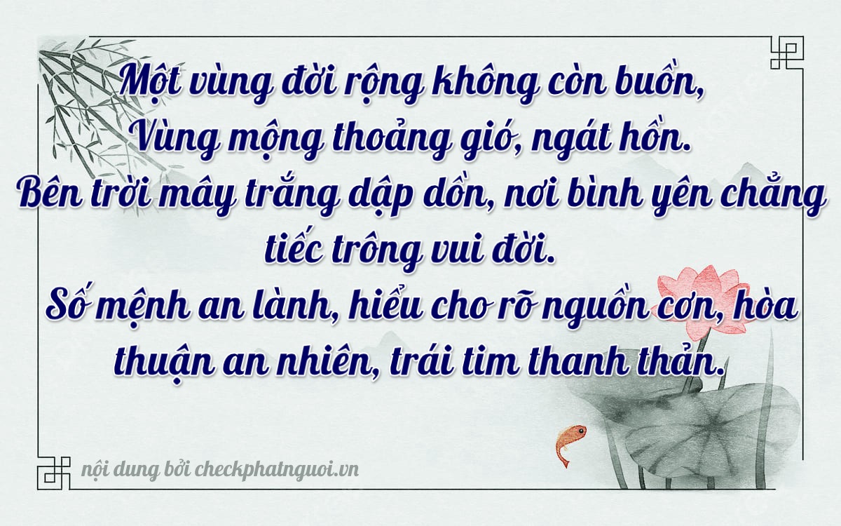 Bài thơ ý nghĩa cho <b>biển số 17A-17678</b> tại website checkphatnguoi.vn