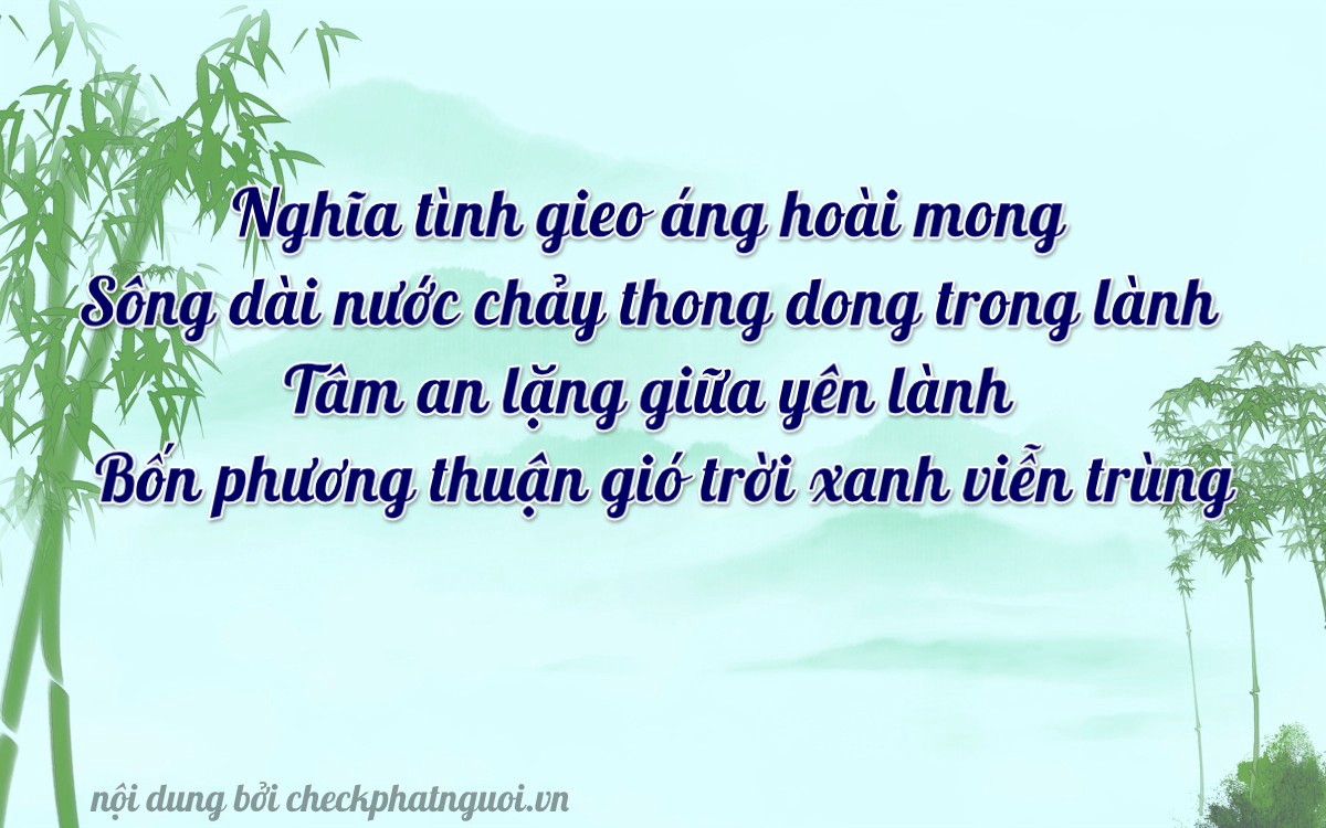 Bài thơ ý nghĩa cho <b>biển số 17A-18014</b> tại website checkphatnguoi.vn