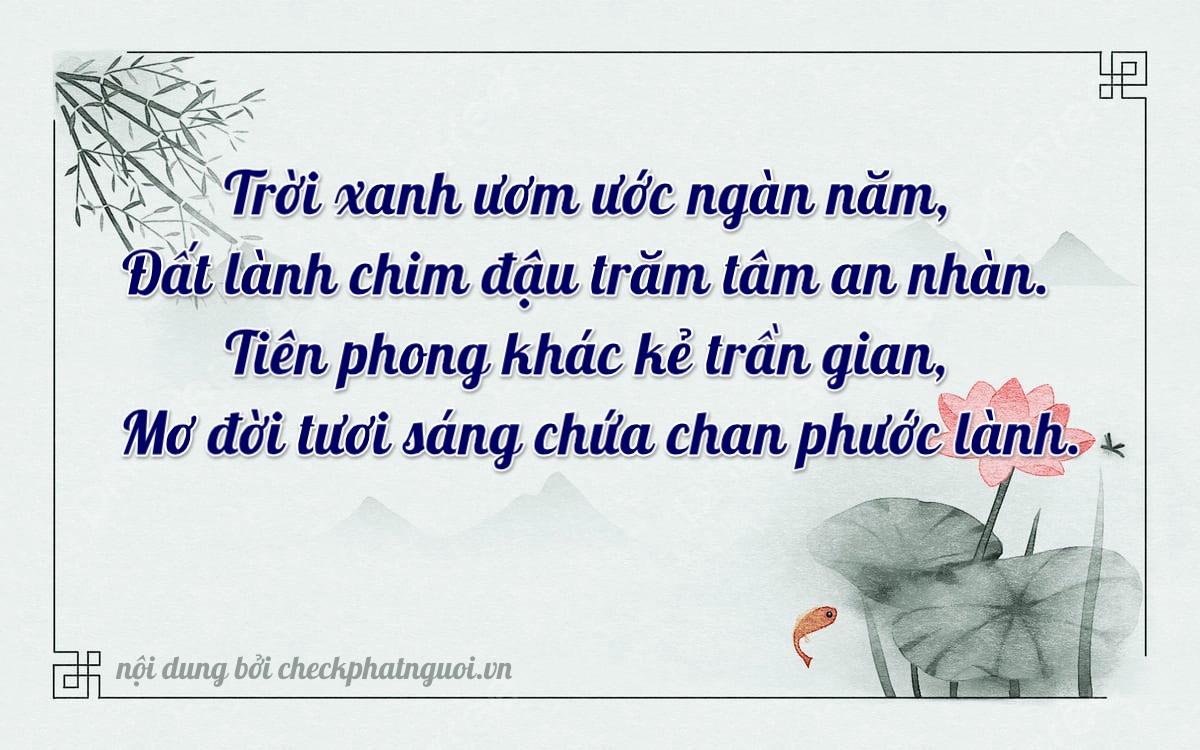 Bài thơ ý nghĩa cho <b>biển số 17A-19612</b> tại website checkphatnguoi.vn