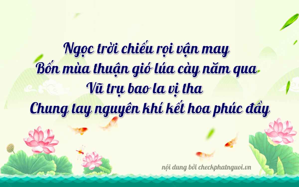 Bài thơ ý nghĩa cho <b>biển số 17A-20877</b> tại website checkphatnguoi.vn